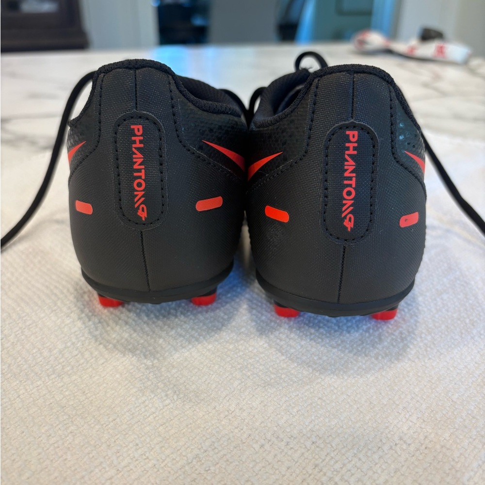 kids' nike jr phantom gt club mg soccer cleats red black - Picture 5 of 8